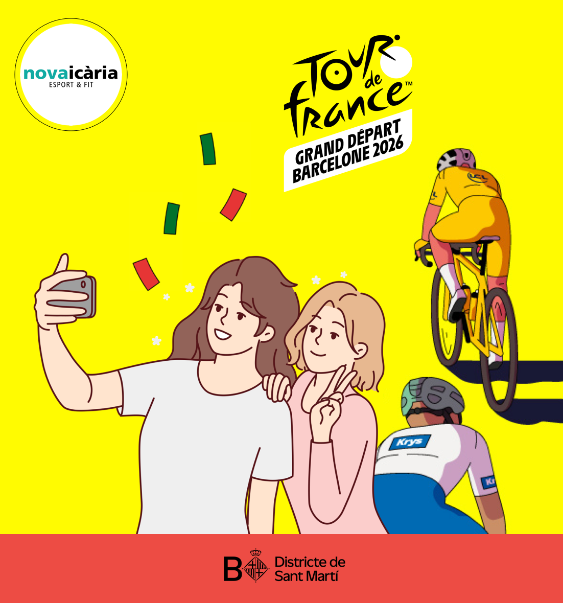 Festa del Tour Barcelona 2026 a Nova Icària