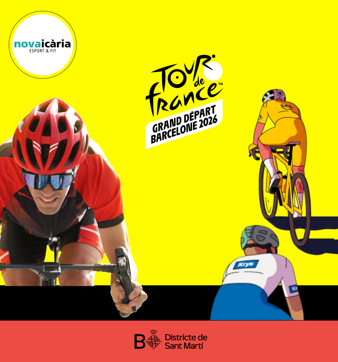 Festa del Tour Barcelona 2026 a Nova Icària