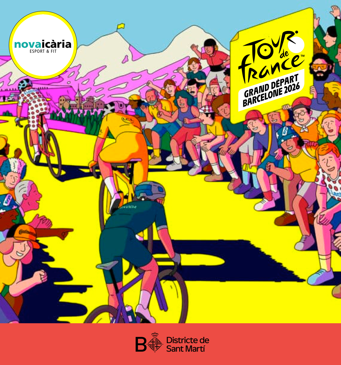 Festa del Tour Barcelona 2026 a Nova Icària